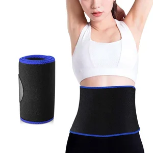 Wast Trimmer Neoprene Ab Belt Widening Waist Trainer Double Adjusted Straps Fitness Weight Loss Back Support
