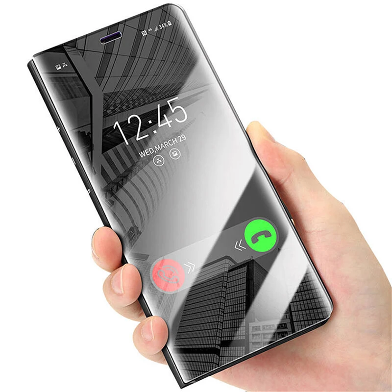 

2021 new plating mirror flip phone case for iPhone xr xs max 11 12 pro