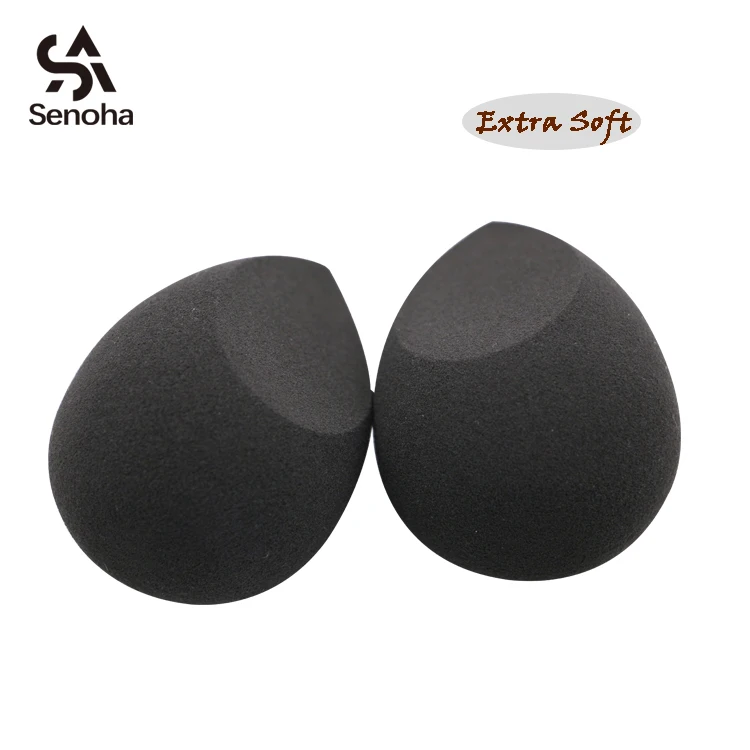 

SENOHA black blender beauty makeup sponge for foundation, Rose red;blue;wine red;pink;green tea;black