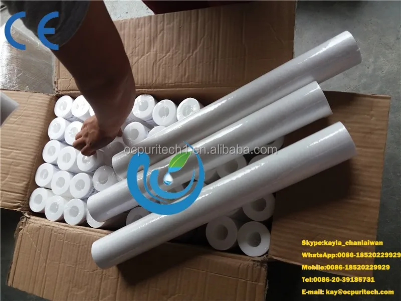 10 inches 20 inches Pleated Cartridge for RO system(PP/UDF/CTO/PP Yarn)