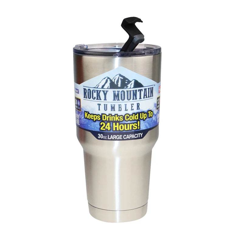 

30 oz double wall vacuum insulated travel mug coffee mug stainless steel tumbler with lid, Chocolate