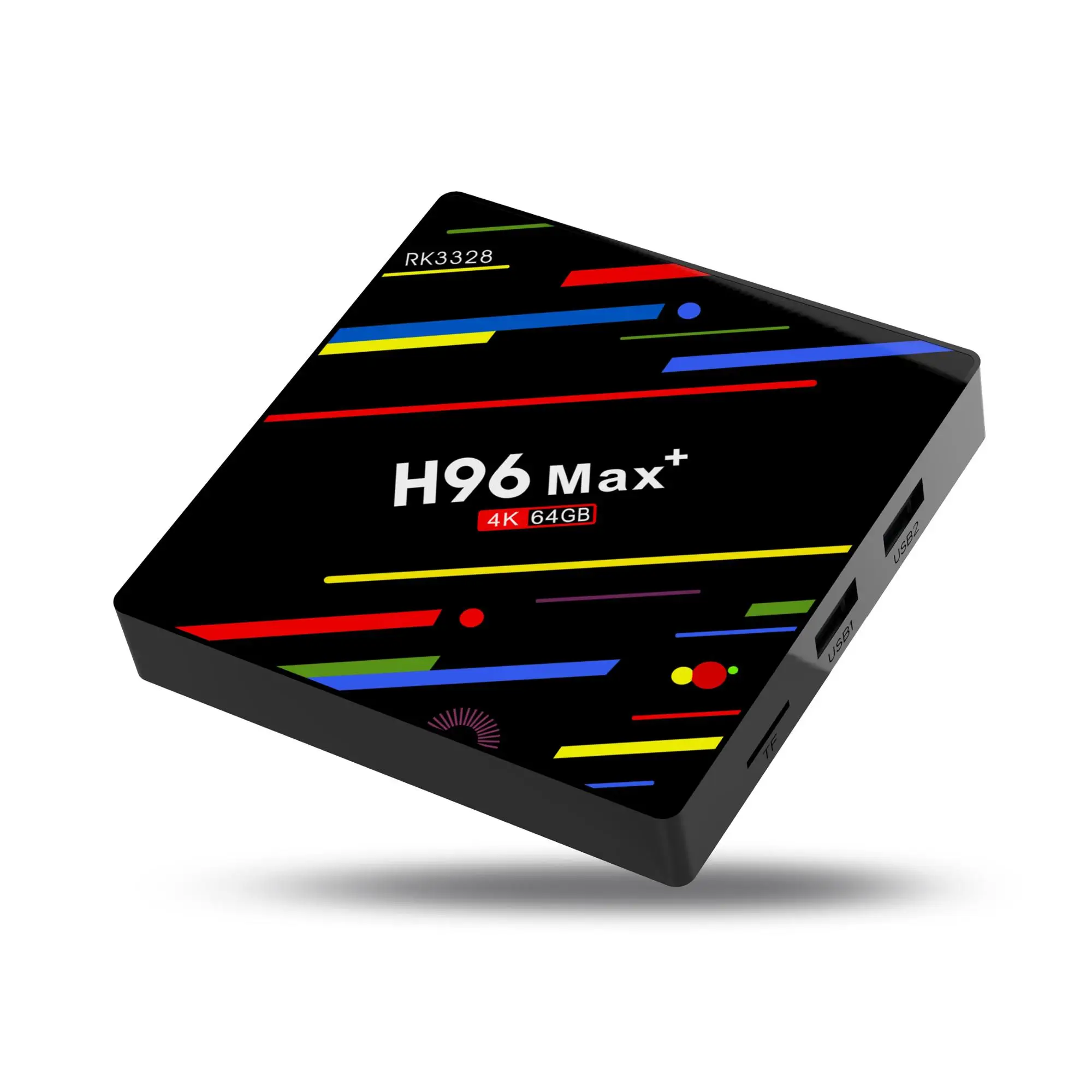 

Merry Christmas on sales H96 max + 4g 64g rk332 remote control Android tv box mini pc