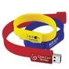 Flash driver silicone wristband 2.0 drive silicone bracelet with custom logo printing
