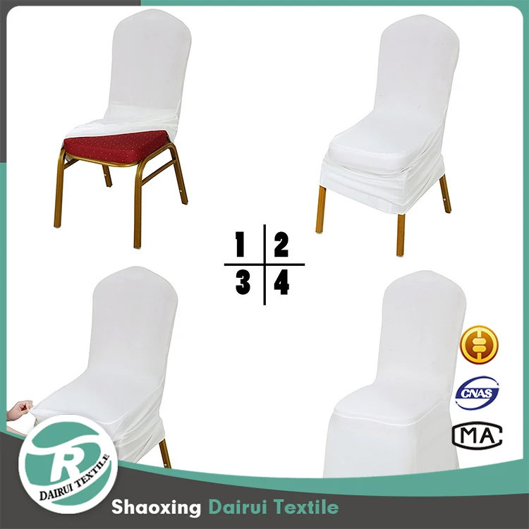 
New Design Polyester Spandex Stretch Banquet Chair Cover for Wedding Party 