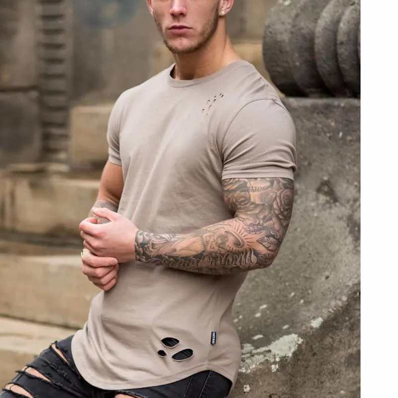 Longline Fitted T Shirt For Men,Better Fit And Look   Buy Cotton T