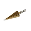 High Speed Steel Hex Shank Step Drill Bits For Metal Drilling Single Packaging