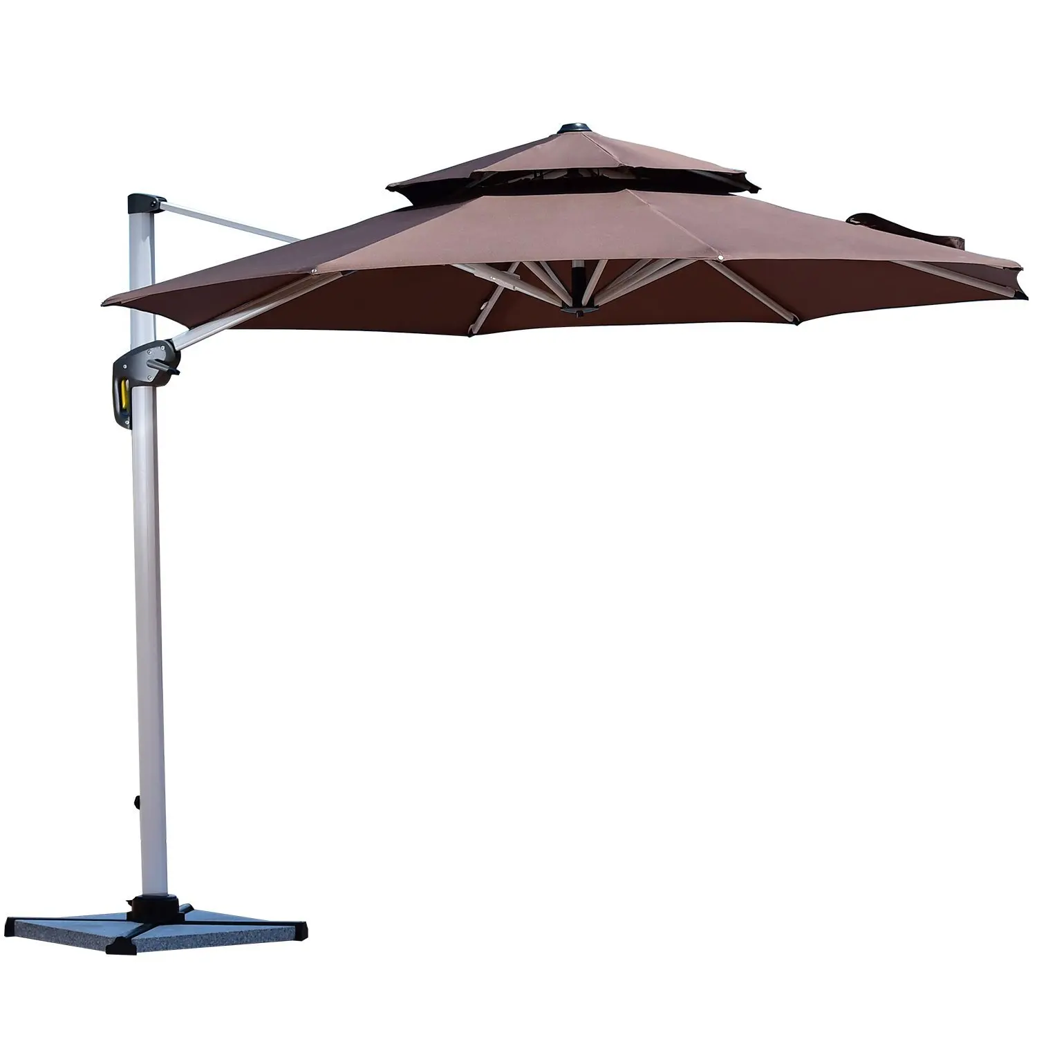 purple leaf offset patio umbrella base