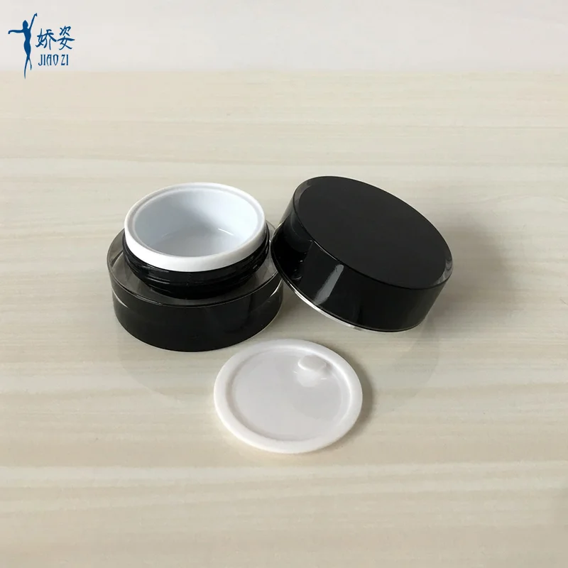 10g Black Round Acrylic Cream Jar Buy 10g Black Jar,10g Black Acrylic