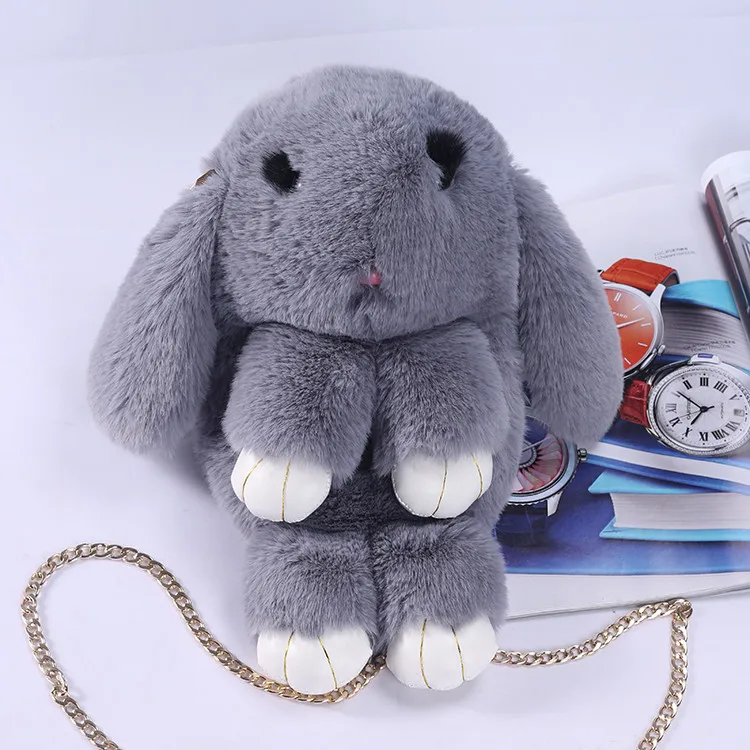 fluffy rabbit bag