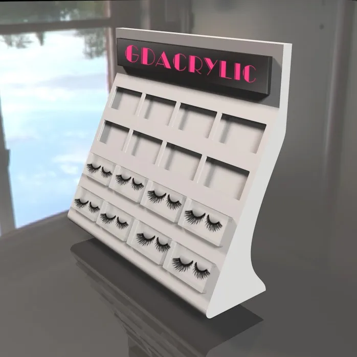 Acrylic Clear Eyelash Organizer Case Storage Lash Case Strip Eyelash