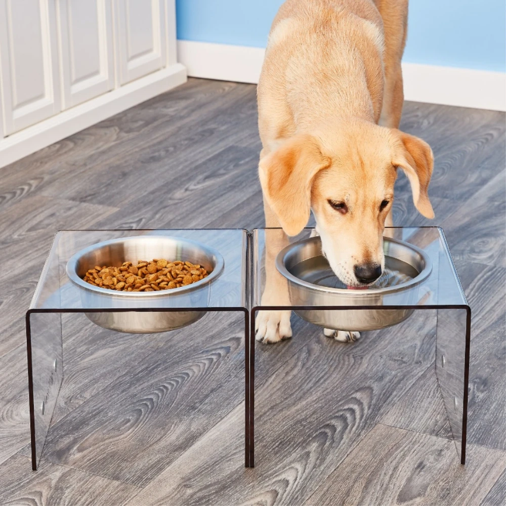 Acrylic dog bowl stand Clearance