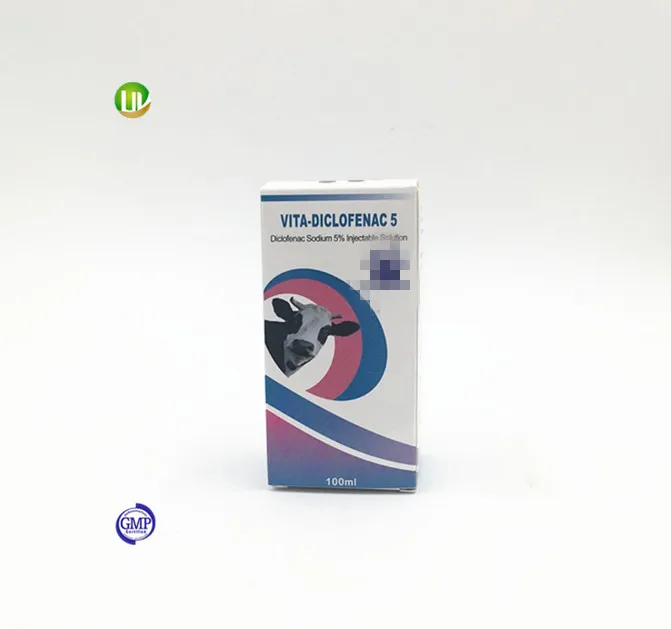 
gmp antibiotic analgesic medicine injection 5% diclofenac sodium 