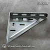 OEM custom metal stamping press with zinc plate processing zinc alloy metal clamp zinc shelf bracket fabrication
