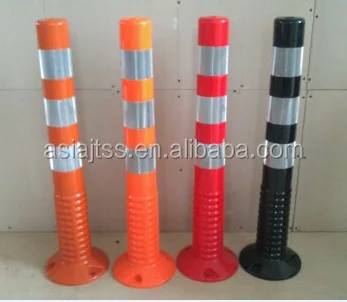 Installation firmly TPU plastic concrete traffic bollard