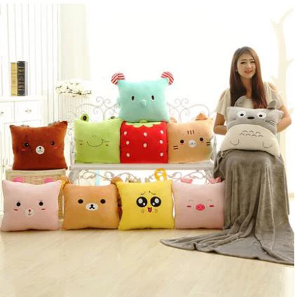 Hand warmer cushion blanket