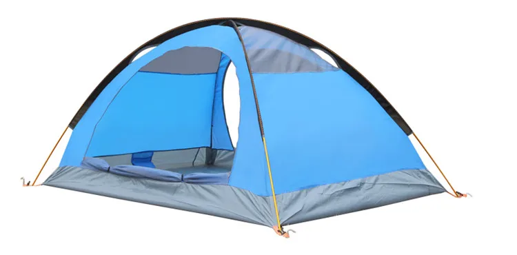 Ultralight 2 Person Waterproof Portable Double Door  storm proof  extreme weather mountaintop   4 season Camping alluminium tent