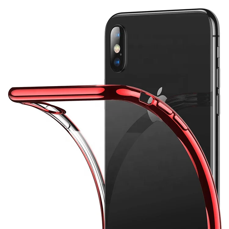 

RANVOO Black Friday 2018 New Transparent Popular TPU Clear Cell Phone Case Cover 5.8 for iPhone XS, Black;red;rose red;silver