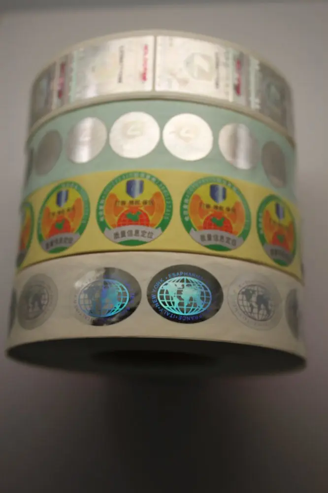 id transparent hologram overlays stickers, custom hologram sticker