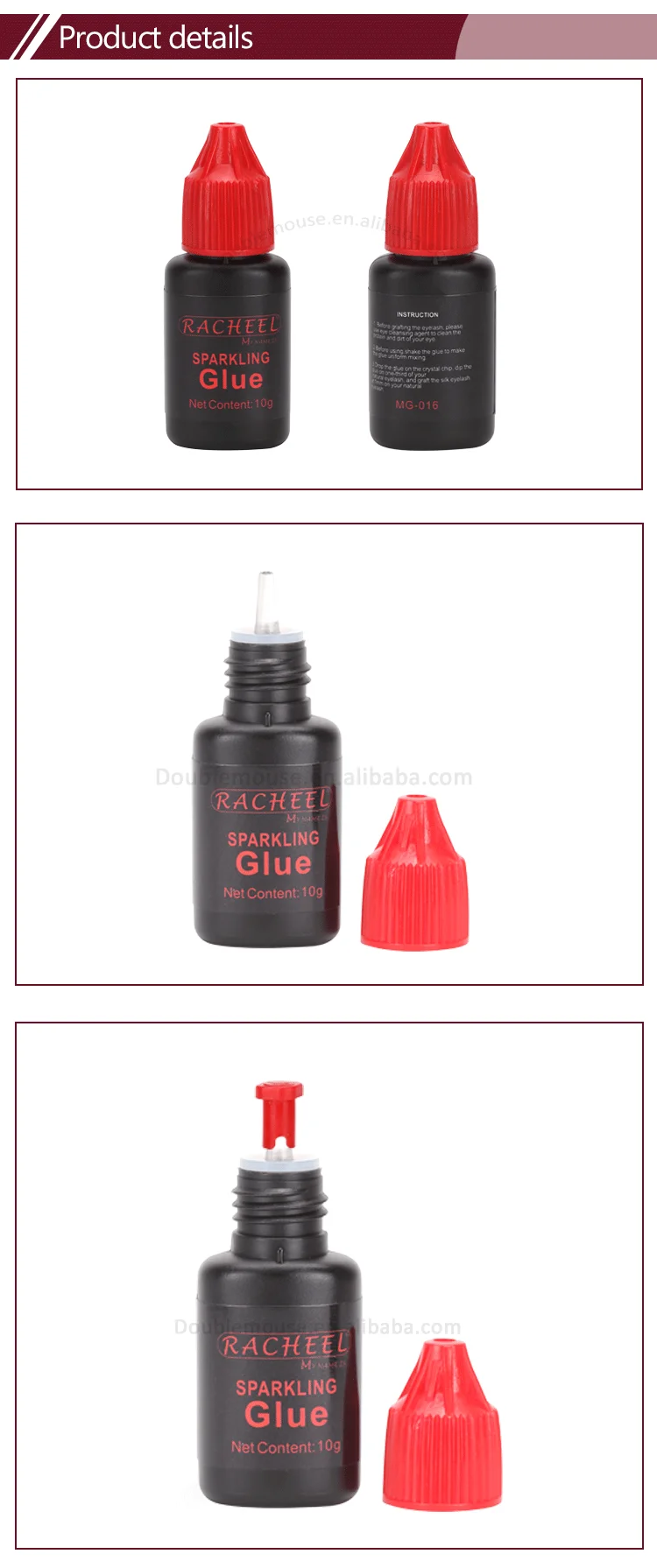 Medical Grade Eyelash Extension Glue,Sparkling Glue No Harm No Spicy