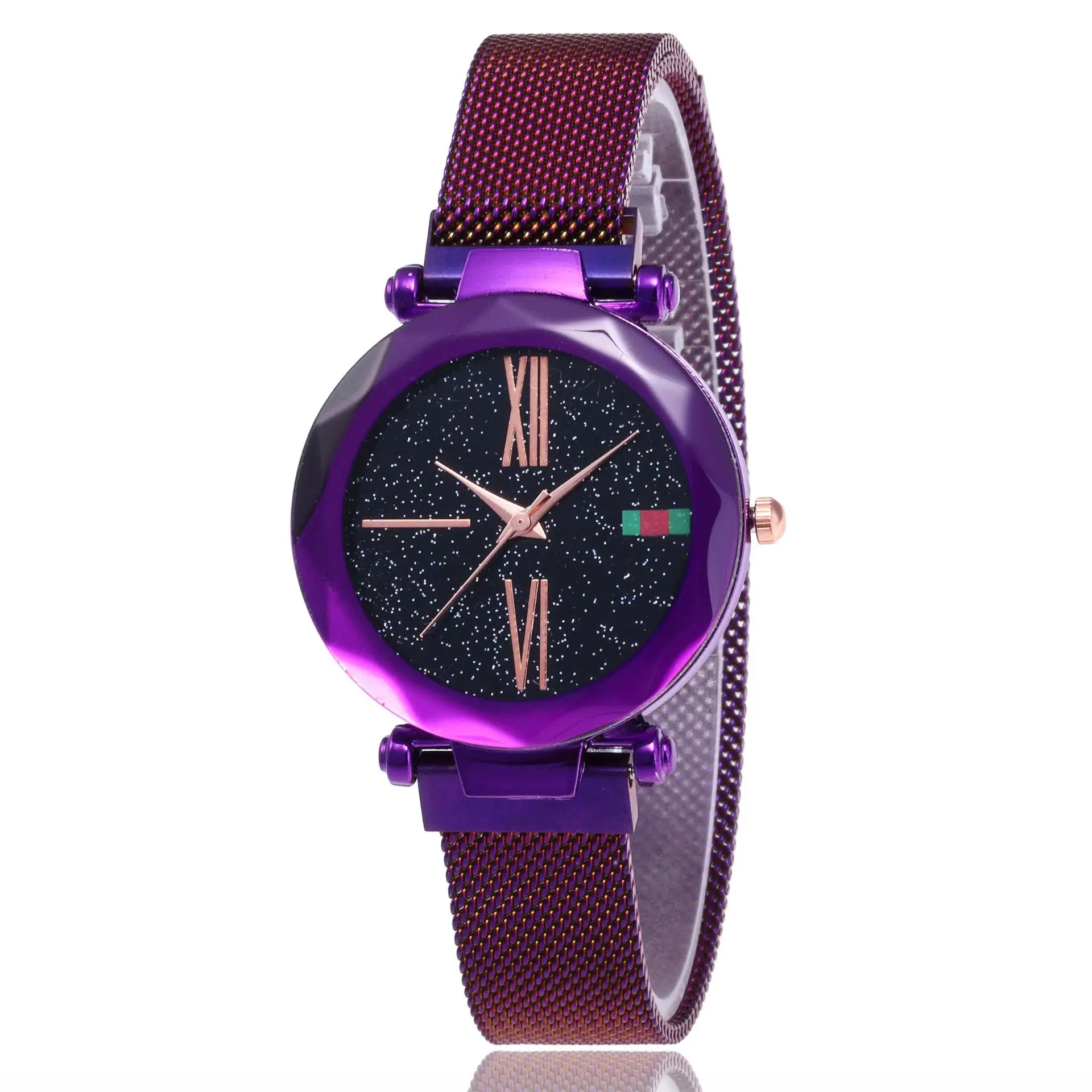 

Women Mesh Magnet Buckle Starry Sky Watch Luxury Fashion Ladies Watch, Same picture