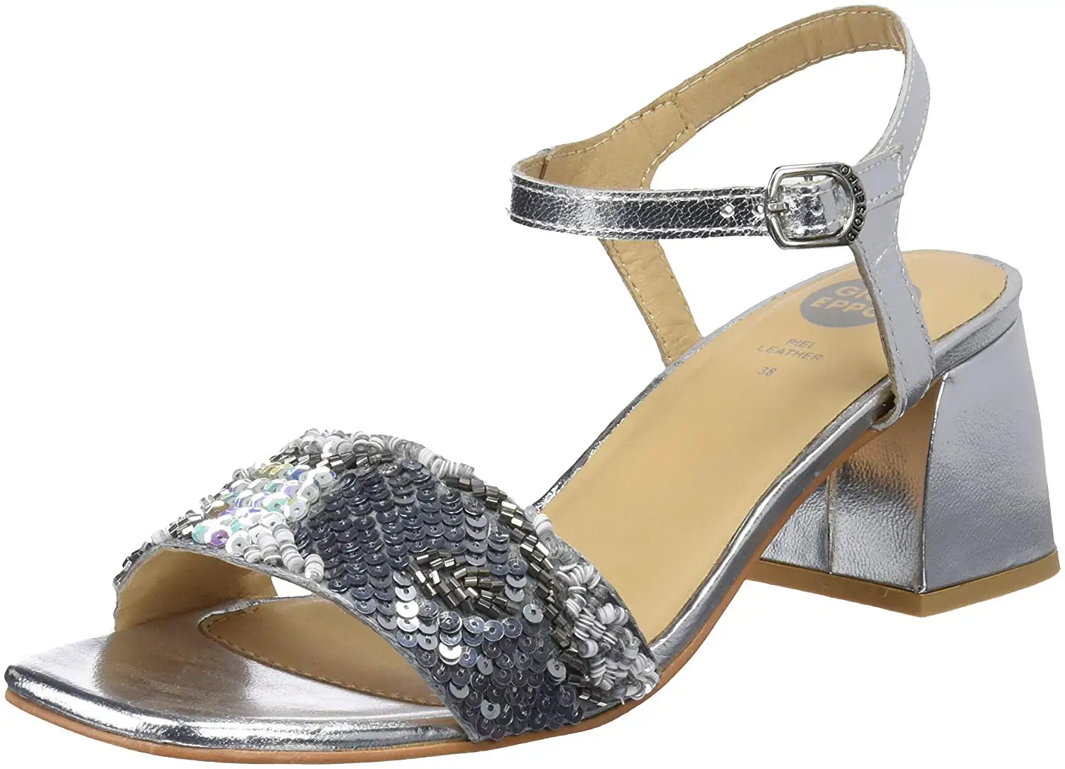 Buy > womens silver sandals low heel > in stock