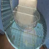 DIY prefabricated solid wood step / curved stairs in stairs