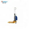 2019 Newest 400KG Semi-electric Platform Stacker With Adjustable Fork