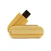Bulks Portable Swivel Wooden Bamboo USB Flash Drives Disk, Logo Design