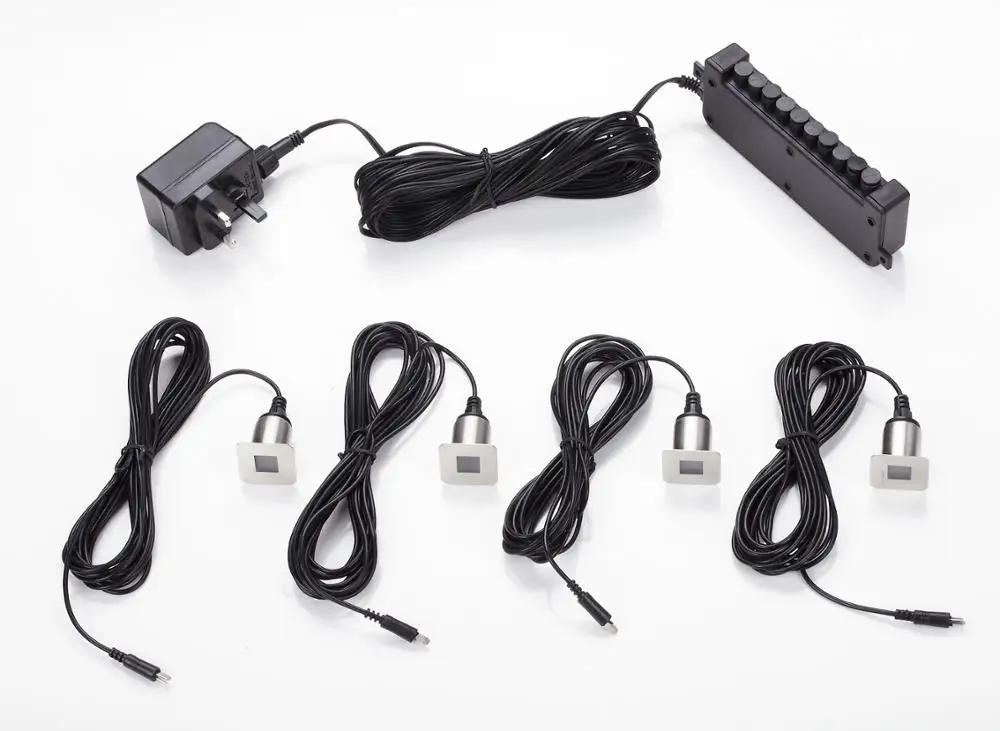 Square Led Plinth Light Kit White 4 Junction Box And Square Led Plinth Light Kit White 4