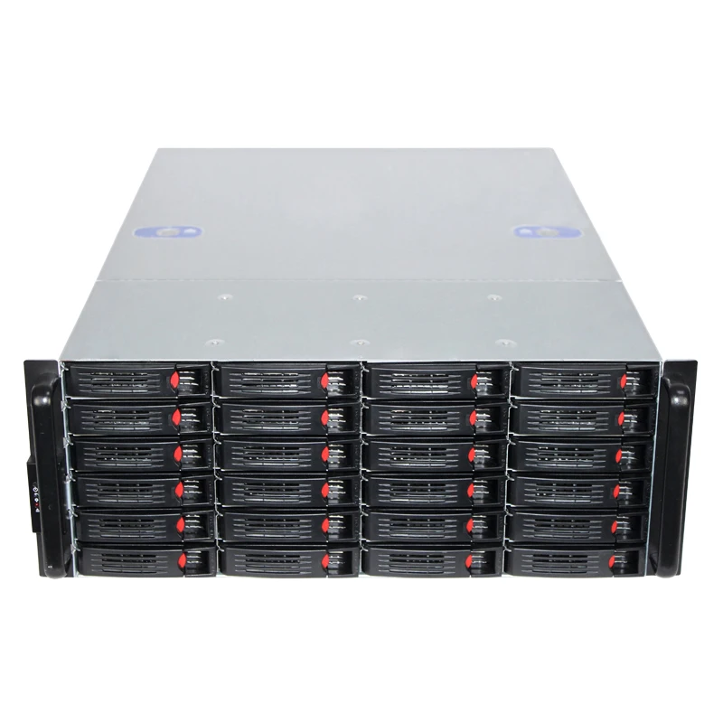 

4U 24 Bays Hot swap Server Case high Storage rackmount Chassis XCH CHIA machine, Sliver