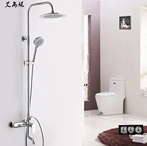 FAYM-European antique brass gold plated hot and cold handheld shower shower