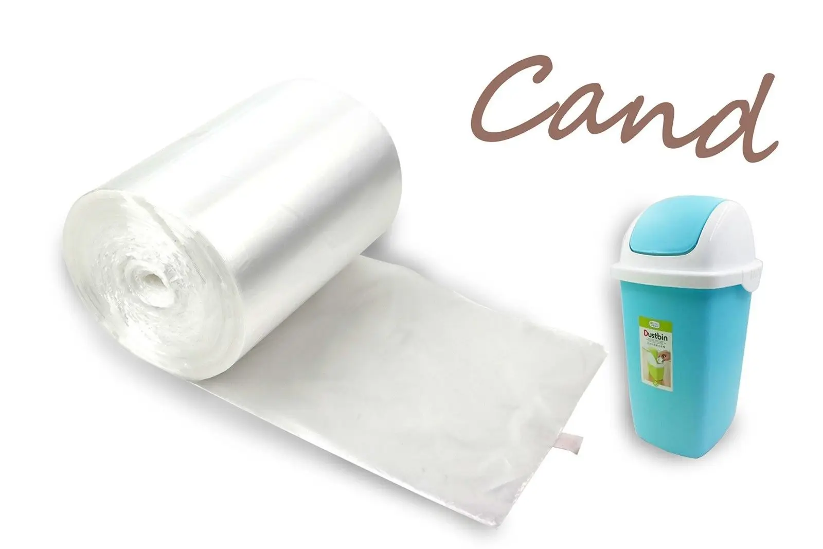 15 Gallon 8 Micron 24" X 33" High Density Can Liner / Trash Bag100/box