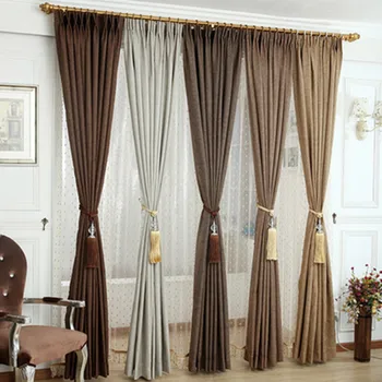 Plain Bedroom Window Curtain Panel Sheer Valances Cotton Linen