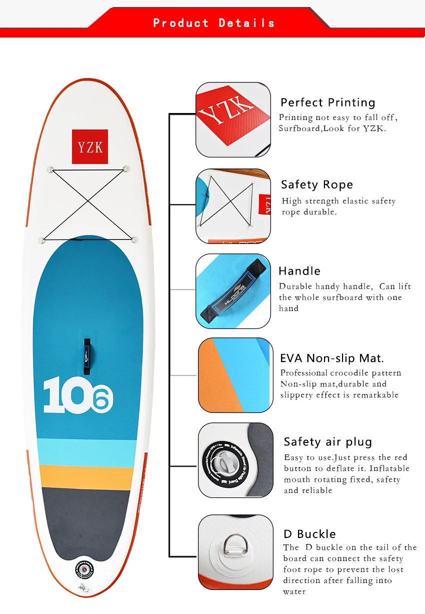 Oem 10'6" Stand Up Paddle Board Inflatable Sup Board For Sale Buy