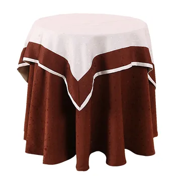 Popular White Wedding Table Overlay Cloth Red Underlay Tablecloth Popular White Wedding Table Overlay Cloth Red Underlay Tablecloth