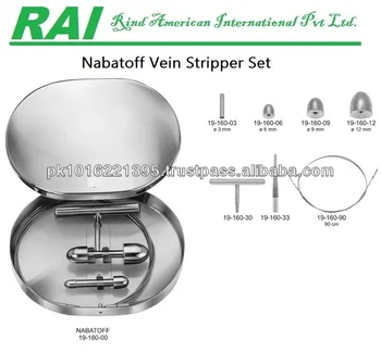 ODM NABATOFF Vein Stripper Set – Medical & Veterinary Surgical Instruments, Made In Pakistan
