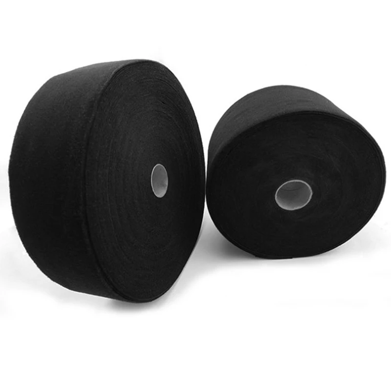 

Black Knit Fabric Loop And Injection Hook Velvet Loop Tape For Medical Use