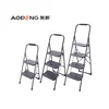 Home use steel material large step circular tube folding ladder