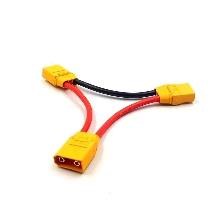 

Amass XT90 Connector With Sheath Battery Harness 10AWG For 2 Packs In Series lead RC Cable Adapter XT90H