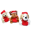 Xmas gift christmas expression funny shit plush bear cap animal toy bear
