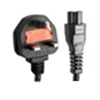 China Factory UK plug to C5 computer monitor power extension cord