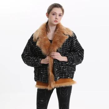 genuine fur lined coat