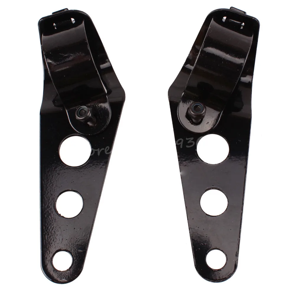 R TOOGOO 2x Black 35-43mm Motorcycle Headlight Fork Mount Bracket For Cafe Racer Chopper Headlight Mount Bracket