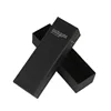 Customized luxury silver stamping black watch boxes wholesale