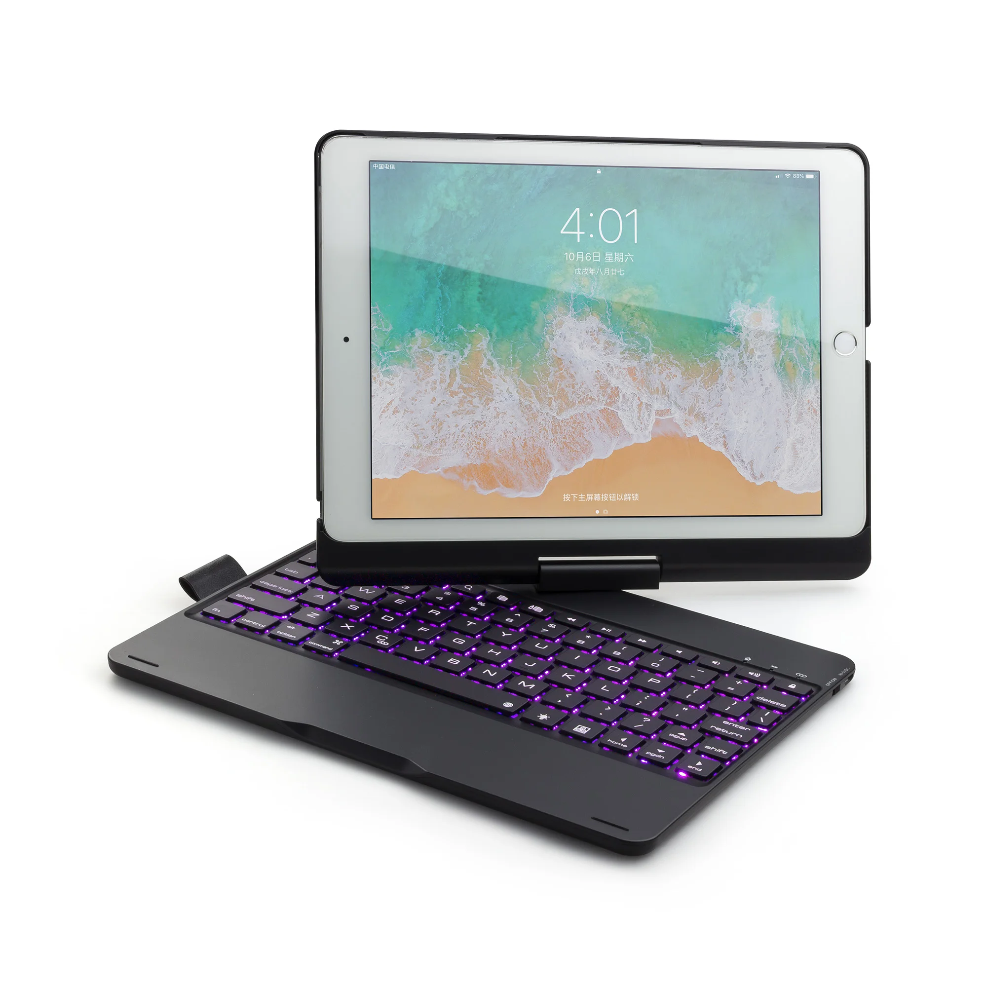 wireless  9.7 inch tablet keyboard case with bluetooth for ipad