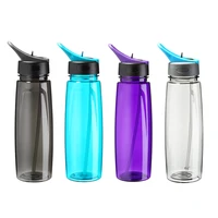 

High quality factory 800 ml custom print logo OEM kids sports bpa drink tritan plastic water bottle with straw