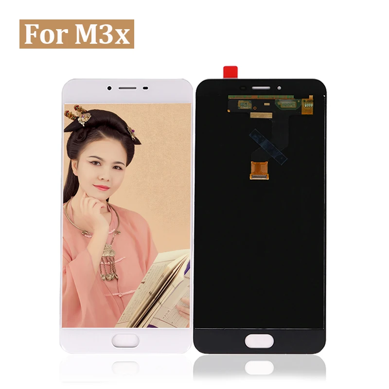 

Factory price LCD Display Replacement Touch Screen Digitizer For Meizu M3X, Black white