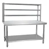 Two Tiers Restaurant Stainless Steel Sorting Table/Working Tables/Prep Worktable/Kitchen Tool Bench