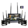 7 inch 4CHS Dual Antenna Strong Signal 100M meters transmit truck wireless camera kit with DVR recording