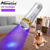 ALONEFIRE 12 Led 395-400nm Ultra violet light Cat Dog Pet urine Money Hotel health Ore UV Detector Lamp flashlight AAA battery